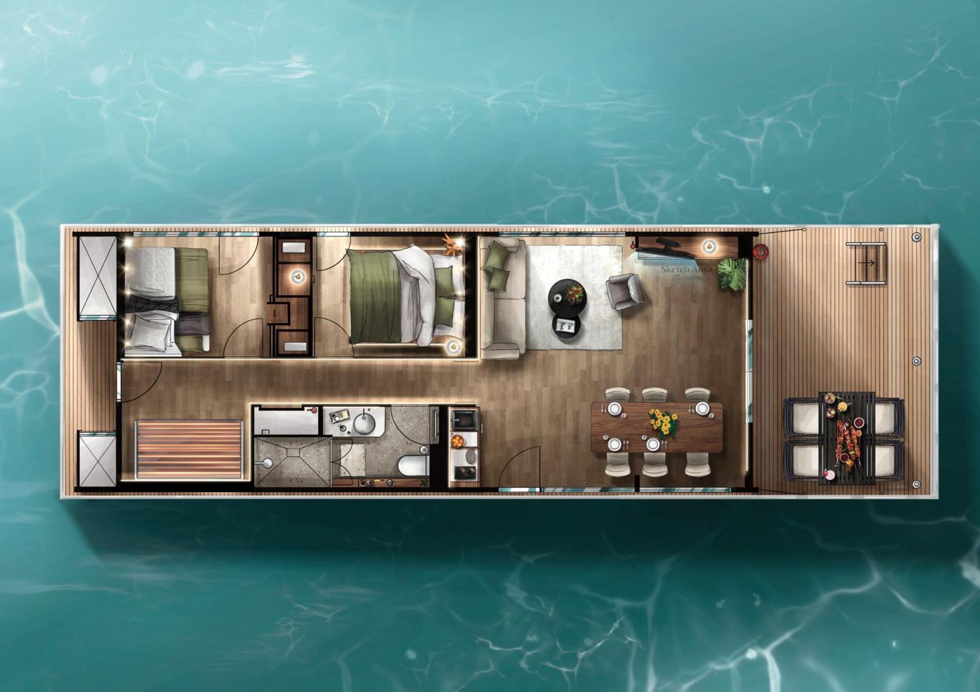 Hausboote Am Lankenauer Hoeft BRE Exteriér fotografie